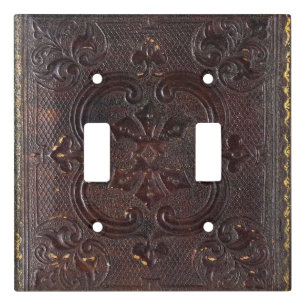 Falln Ancient Leather Book Light Switch Cover