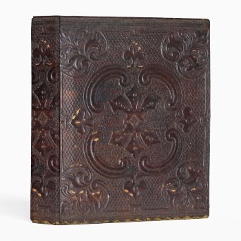 Falln Ancient Leather Book Mini Binder by FallnAngelCreations at Zazzle