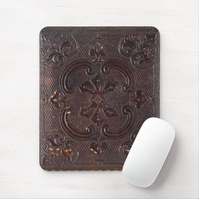 Falln Ancient Leather Book Mouse Pad (With Mouse)