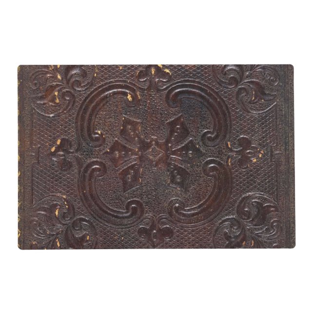 Falln Ancient Leather Book Placemat (Front)