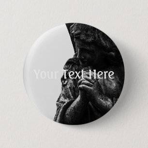 Falln Angel in Prayer Button