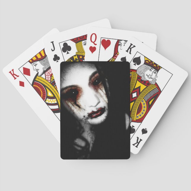 Falln Angel of Loss Poker Cards (Back)