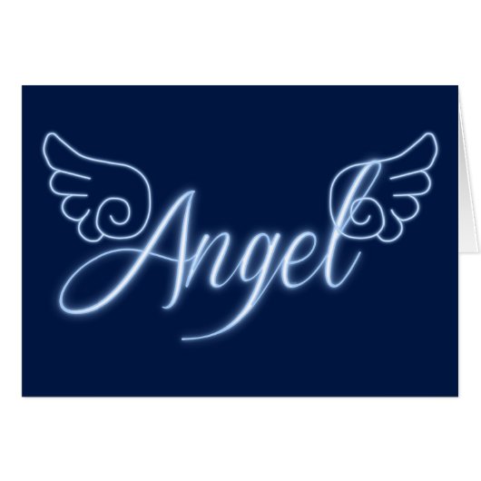 Falln Angel With Wings Cards (Front Horizontal)