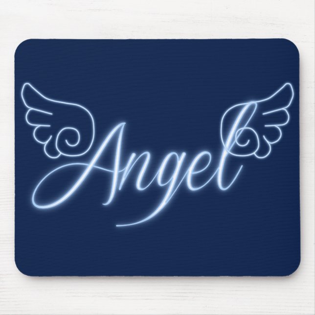 Falln Angel With Wings Mouse Pad (Front)