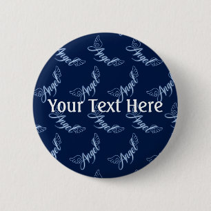 Falln Angel With Wings Pinback Button
