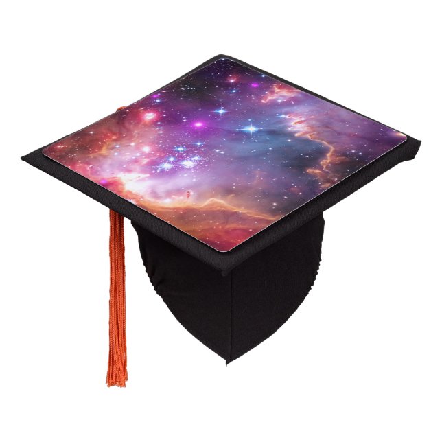 Falln Angelic Galaxy Graduation Cap Topper (Angled)