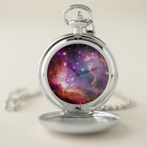 Falln Angelic Galaxy Pocket Watch