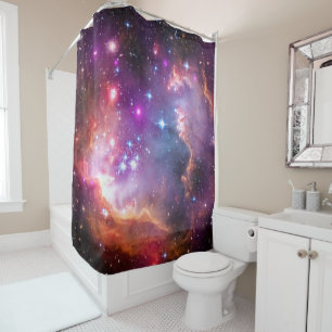 Falln Angelic Galaxy Shower Curtain