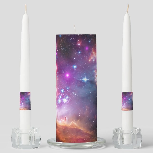 Falln Angelic Galaxy Unity Candle Set (Front)