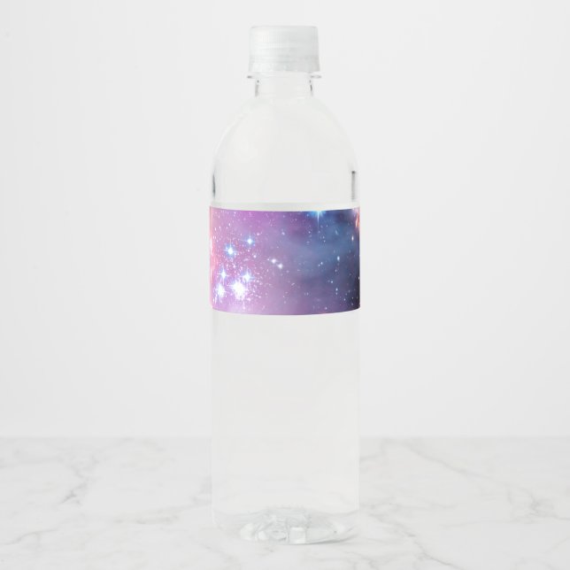 Falln Angelic Galaxy Water Bottle Label (Front)