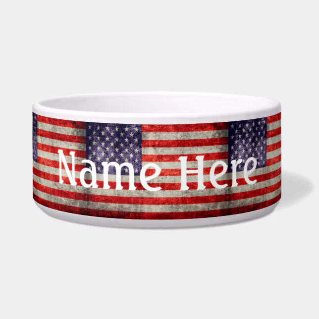 Falln Antique American Flag Bowl | Zazzle