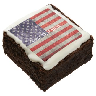 Falln Antique American Flag Chocolate Brownie
