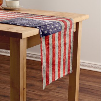 Falln Antique American Flag Short Table Runner by FallnAngelCreations at Zazzle