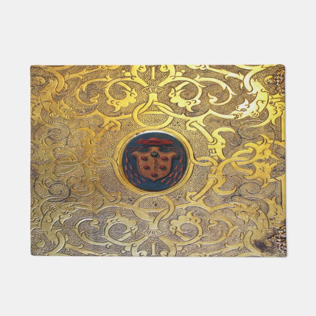 Falln Antique Golden Swirls Doormat (Front)