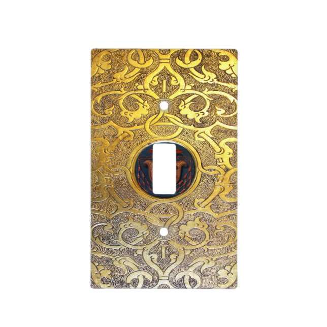 Falln Antique Golden Swirls Light Switch Cover (Front)