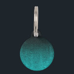 Falln Aqua & Black Glitter Gradient Pet Name Tag<br><div class="desc">Click 'Customize' to add in your own personalized text!

If it happens to say “Your Text Here”,  but you don’t want the text on your item,  click ‘customize’ and delete the text before adding it to your cart.</div>