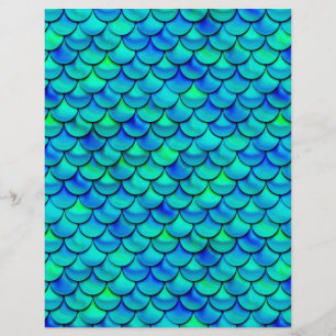 Falln Aqua Blue Scales