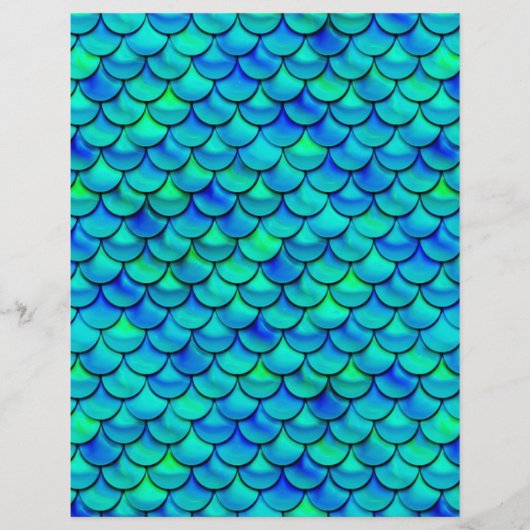 Falln Aqua Blue Scales (Front)