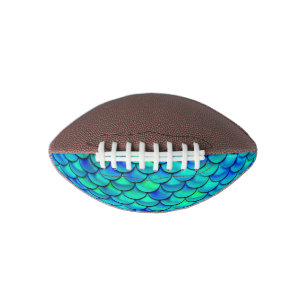 Falln Aqua Blue Scales Football