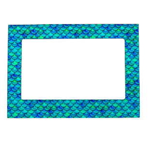 Falln Aqua Blue Scales Magnetic Frame