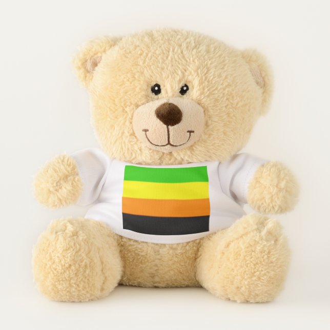Falln Aromantic Pride Flag Teddy Bear (Front)