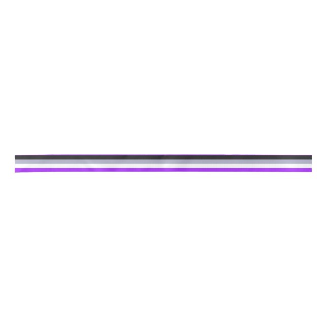 Falln Asexual Pride Flag Satin Ribbon (Front)