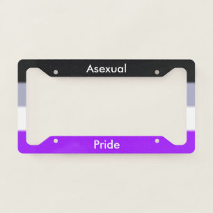 Falln Asexual Pride License Plate Frame