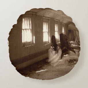 Falln Asylum Angel Round Pillow