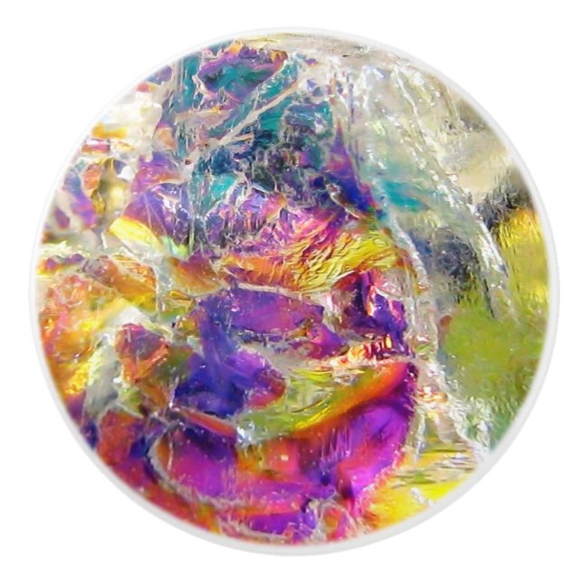 Falln Aura Crystal Ceramic Knob (Front)