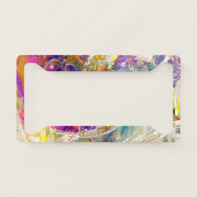 Falln Aura Crystal License Plate Frame (Front)