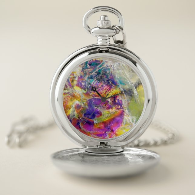 Falln Aura Crystal Pocket Watch (Inside)
