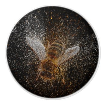 Falln Bees Are Magic Ceramic Knob by FallnAngelCreations at Zazzle