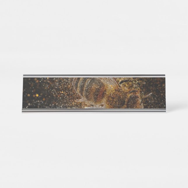 Falln Bees Are Magic Desk Name Plate (Front)