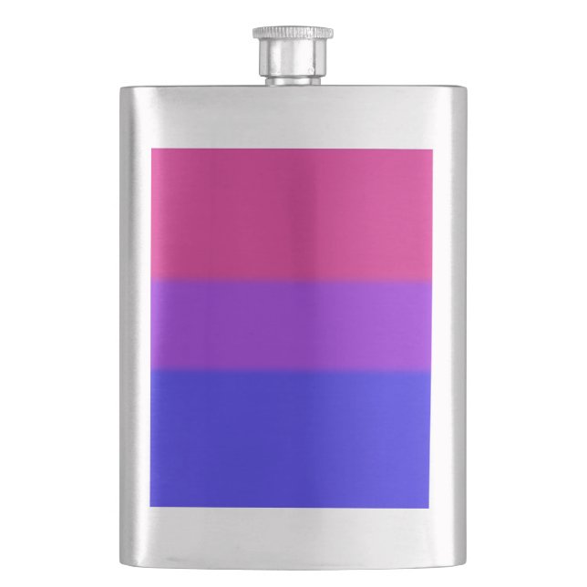 Falln Bisexual Pride Flag Flask (Front)