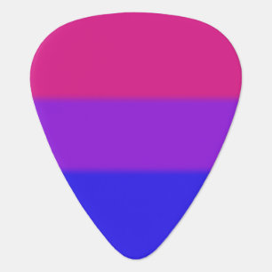 Falln Bisexual Pride Flag Guitar Pick