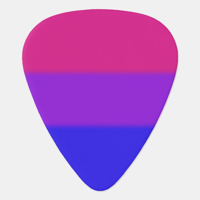 Falln Bisexual Pride Flag Guitar Pick (Front)