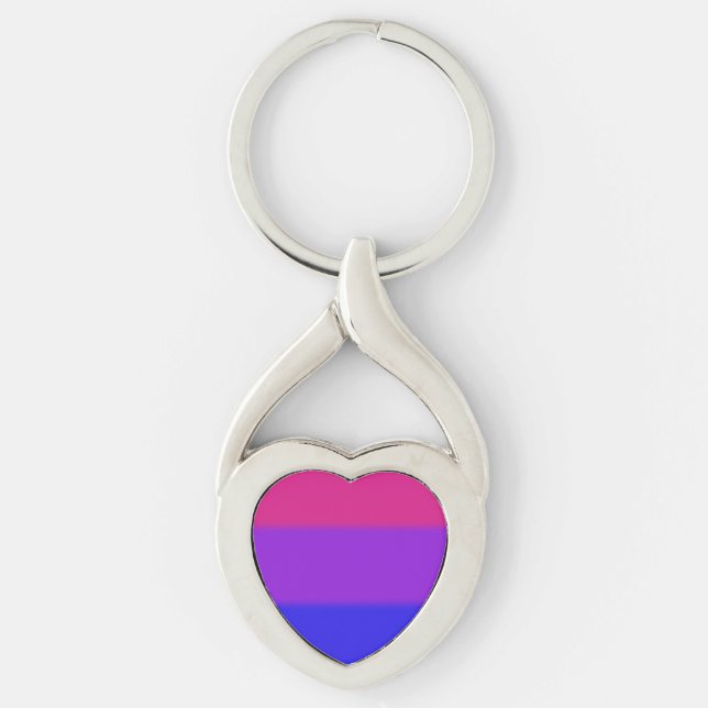 Falln Bisexual Pride Flag Keychain (Front)