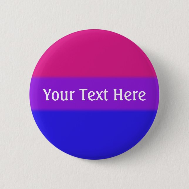 Falln Bisexual Pride Flag Pinback Button (Front)