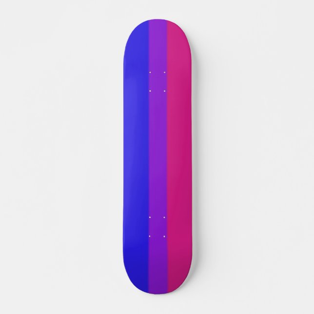 Falln Bisexual Pride Flag Skateboard Deck (Front)