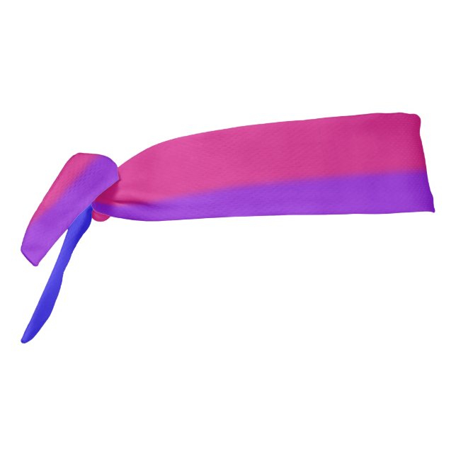 Falln Bisexual Pride Flag Tie Headband (Rotate 270)