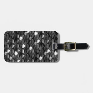 Falln Black and White Scales Luggage Tag
