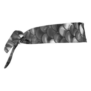 Falln Black and White Scales Tie Headband