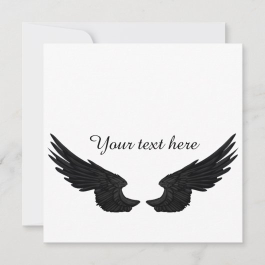 Falln Black Angel Wings (Front)