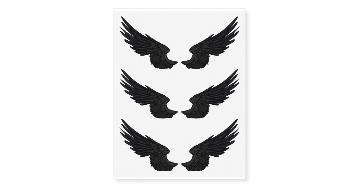 dark angel wings tattoo