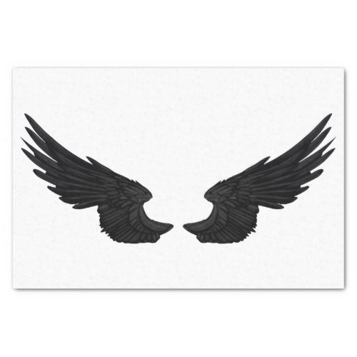 Falln Black Angel Wings Tissue Paper