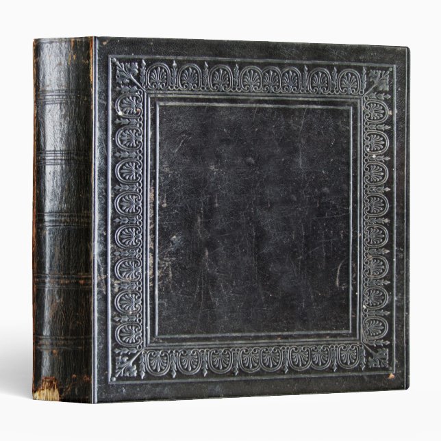Falln Black Antique Book 3 Ring Binder (Front/Spine)