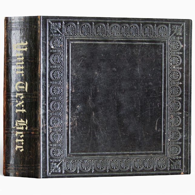 Falln Black Antique Book Binder (Front/Spine)