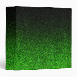 Falln Black & Green Glitter Gradient Binder