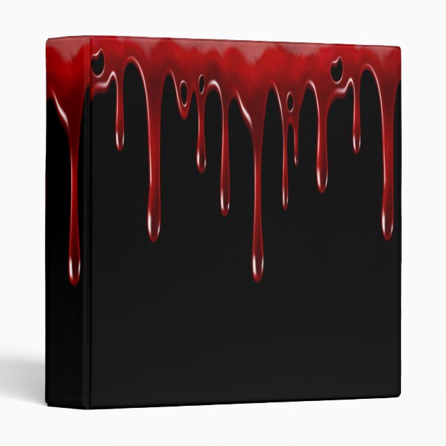 Falln Blood Drips Black Binder (Front/Spine)