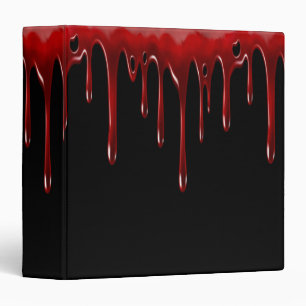 Falln Blood Drips Black Binder